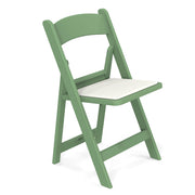 VINGLI 350lbs Resin Plastic Folding Chair with Padding Seat