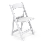 VINGLI 350lbs Resin Plastic Folding Chair with Padding Seat