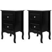 VINGLI Wooden 2-Drawers Nightstand