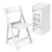 VINGLI 350lbs Resin Plastic Folding Chair with Padding Seat