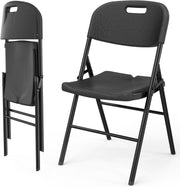 VINGLI  Portable HDPE Folding Chairs with Steel Frame