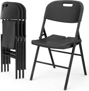 VINGLI  Portable HDPE Folding Chairs with Steel Frame