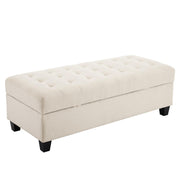 VINGLI 51"  Linen Storage Ottoman Bench