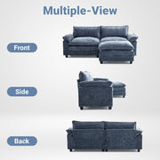 VINGLI LS101 85.4" L-Shaped Loveseat Comfortable Sectional Sofa Couch