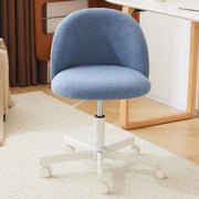 VINGLI Armless Adjustable Rolling Office Chair with Wheels