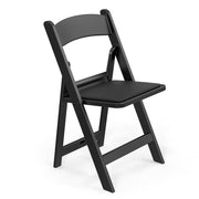 VINGLI 350lbs Resin Plastic Folding Chair with Padding Seat