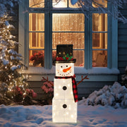 VINGLI 3/4/5/6 FT Lighted Christmas Snowman with LED Lights Ground Stakes