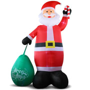 VINGLI 4/5/6/7/9 FT Christmas Santa Inflatable Outdoor Garden Decor