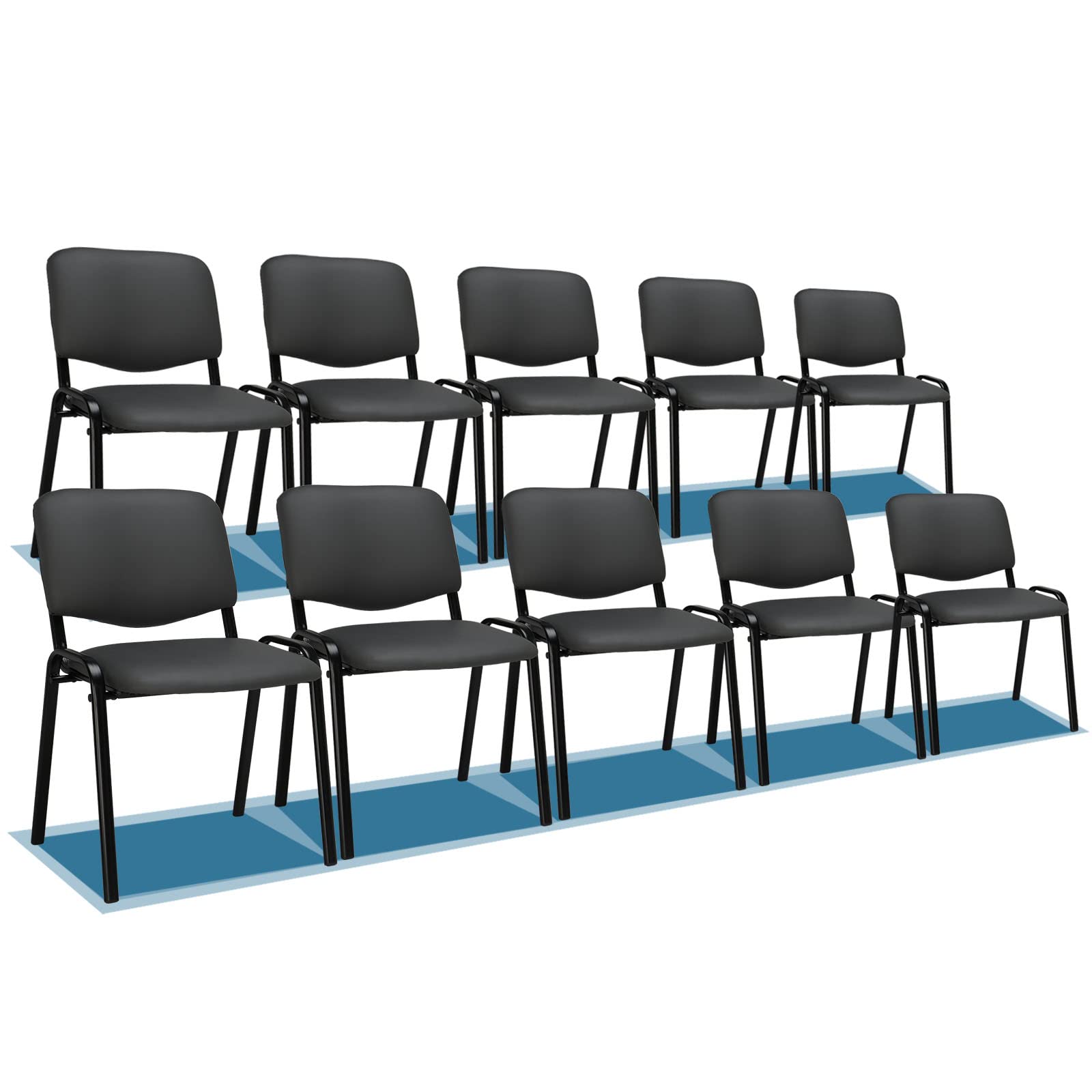 Armless waiting room discount chairs