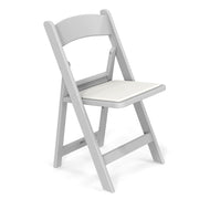 VINGLI 350lbs Resin Plastic Folding Chair with Padding Seat