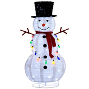 VINGLI 3/4/5/6 FT Lighted Christmas Snowman with LED Lights Ground Stakes