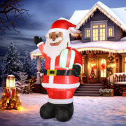 VINGLI 4/5/6/7/9 FT Christmas Santa Inflatable Outdoor Garden Decor