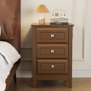 VINGLI Wooden 3-Drawers Nightstand