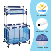 VINGLI Rolling Mesh Pool Storage Bin