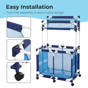 VINGLI Rolling Mesh Pool Storage Bin