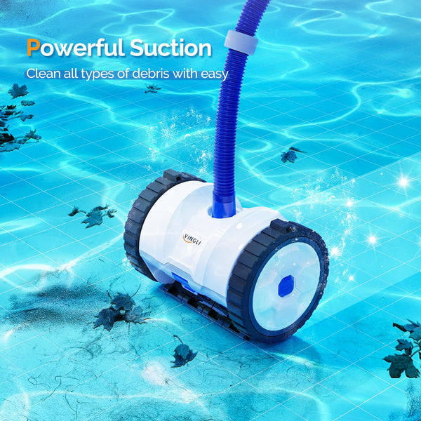 VINGLI Pool Cleaner Suction-Side Vacuum Automatic Sweeper In-Ground Po