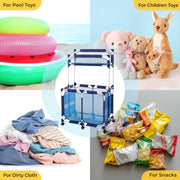 VINGLI Rolling Mesh Pool Storage Bin