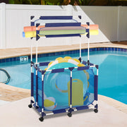 VINGLI Rolling Mesh Pool Storage Bin