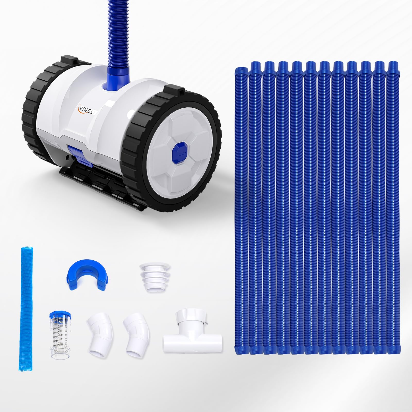 VINGLI Pool Cleaner Suction-Side Vacuum Automatic Sweeper In-Ground Po