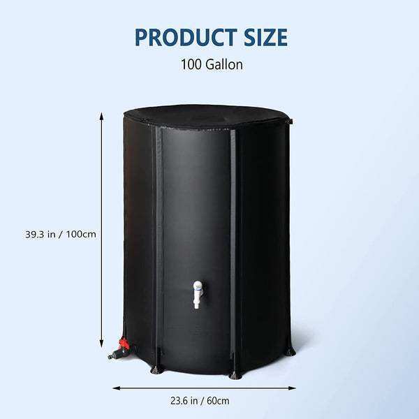 VINGLI Collapsible Rain Barrel Portable Water Storage Tank