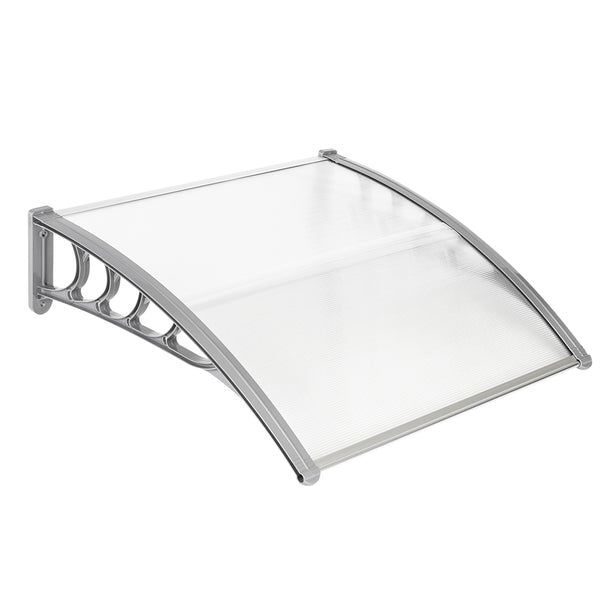 VINGLI Patio Window Awning Outdoor Awning Polycarbonate Door Canopy Co