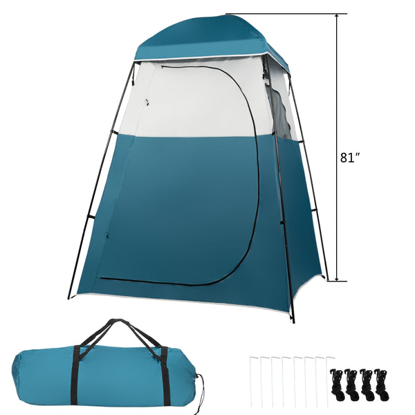 VINGLI 6.7 FT 1 Room Camping Shower Tent with Carrying Bag