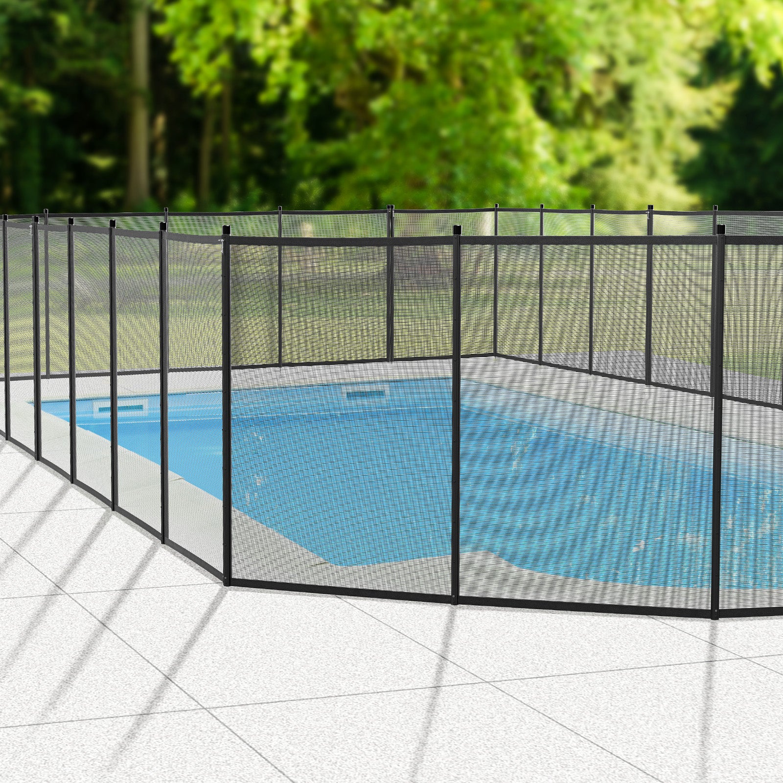 VINGLI Pool Fence 4x96Ft/48Ft/12Ft In-Ground Pools Safety Fencing